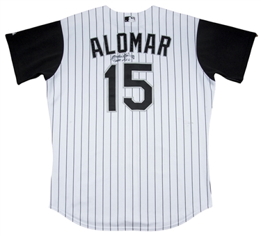 2004 Sandy Alomar, Jr. Game Used and Signed Chicago White Sox Home Jersey (Alomar LOA)